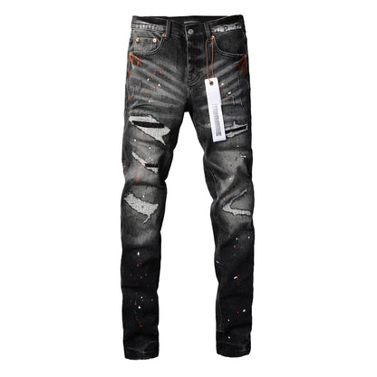 Quality PU Denim Pants