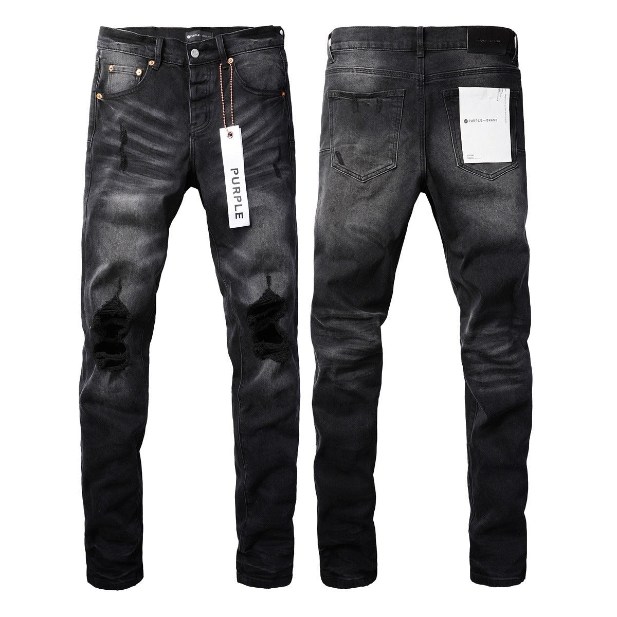 Quality PU Denim Pants