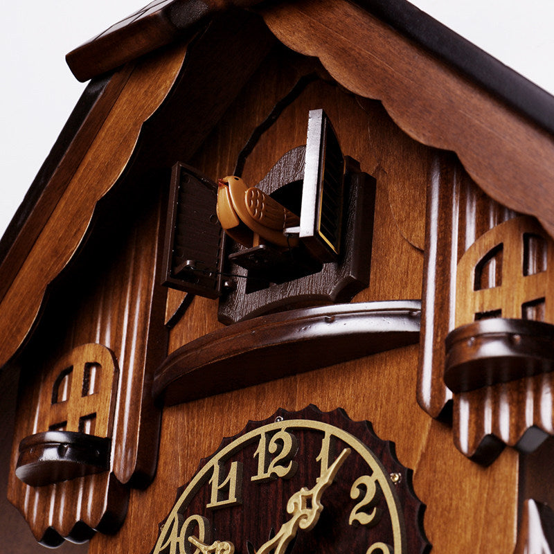 Quartz Cuckoo Wall Clock with Light Control