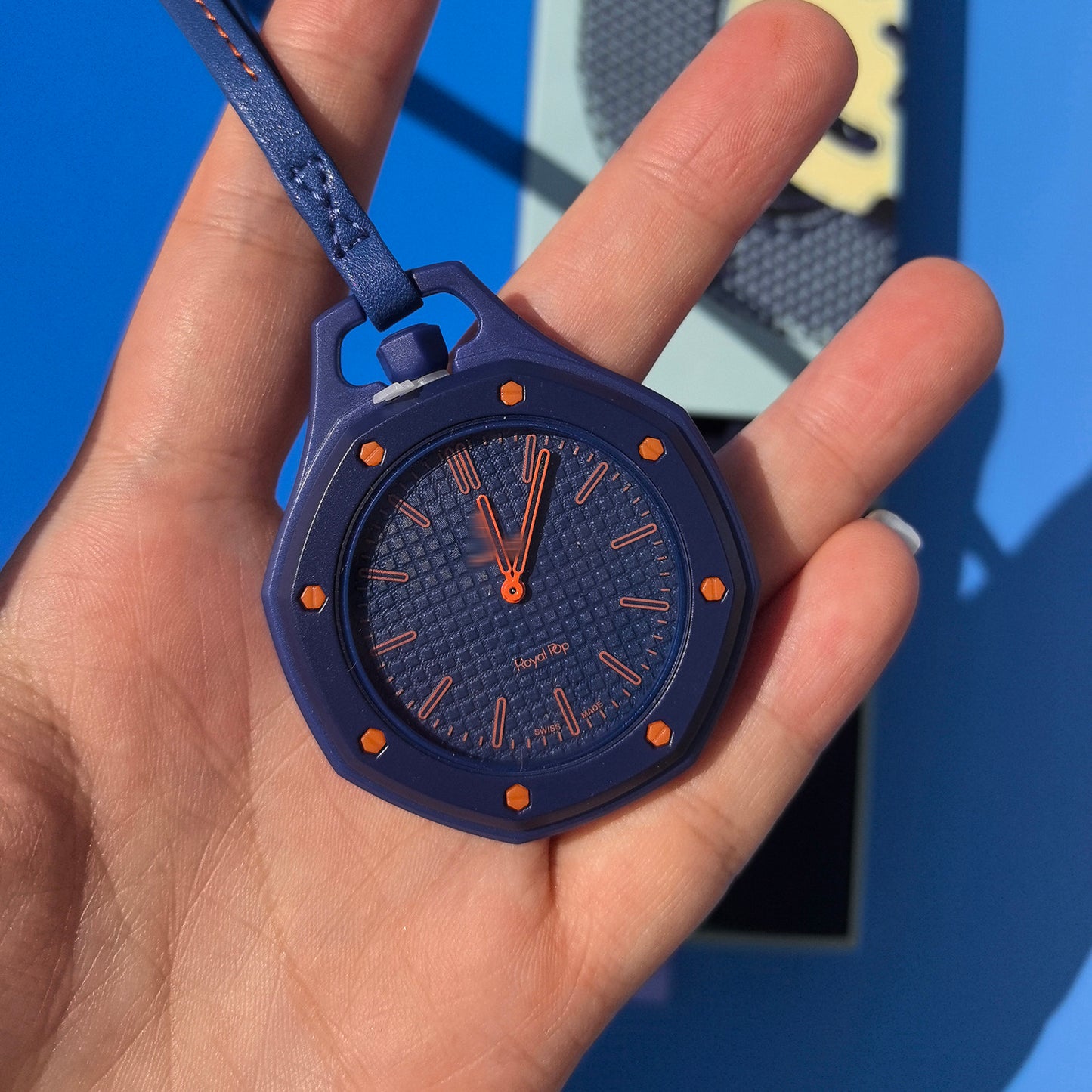 Quartz Pocket Watch with Large Hollow Dial
