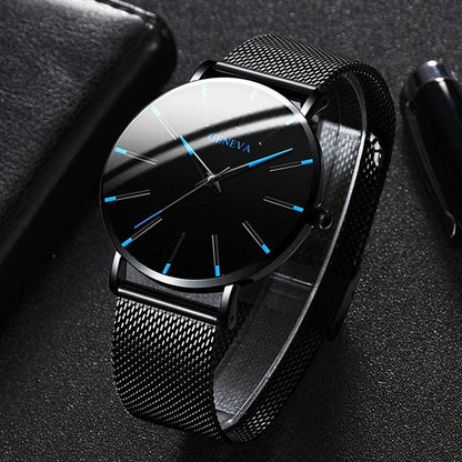 Quartz Watch with Alloy Mesh Strap