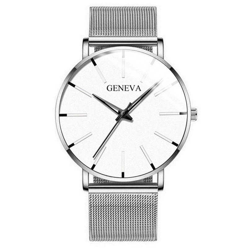 Quartz Watch with Alloy Mesh Strap