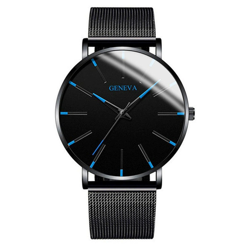 Quartz Watch with Alloy Mesh Strap
