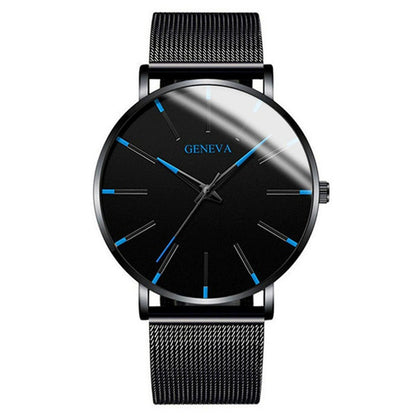 Quartz Watch with Alloy Mesh Strap