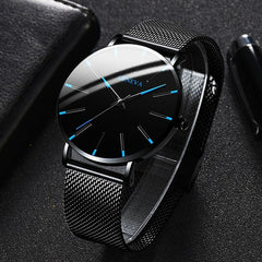Black Case Blue Dial Black Strap