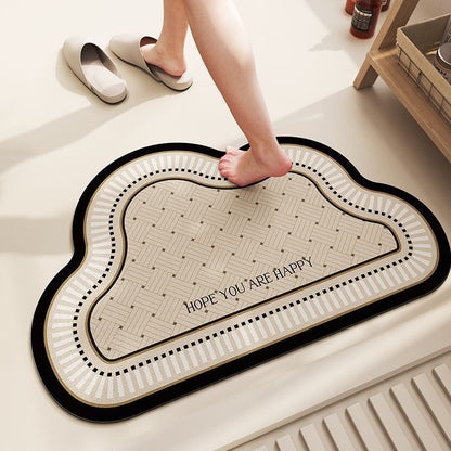 Quick-Dry Diatom Mud Bathroom Mat Anti-Slip