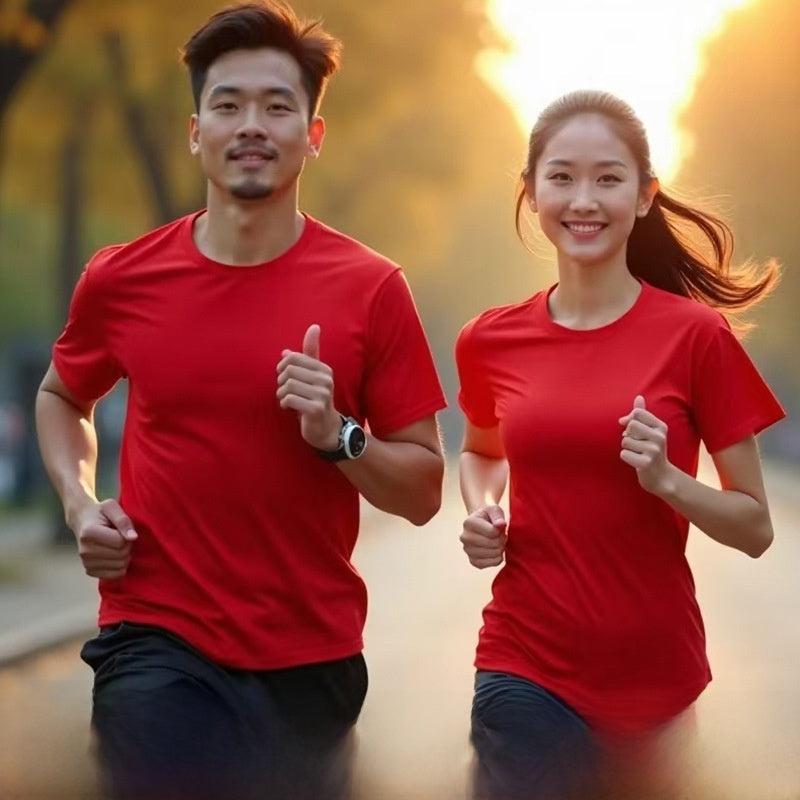 Quick Dry Polyester Round Neck T-Shirt
