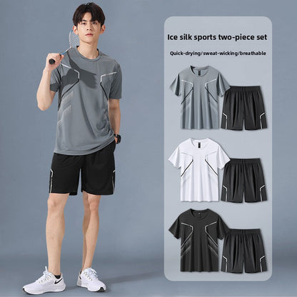 Quick-Dry Sports Shorts Set