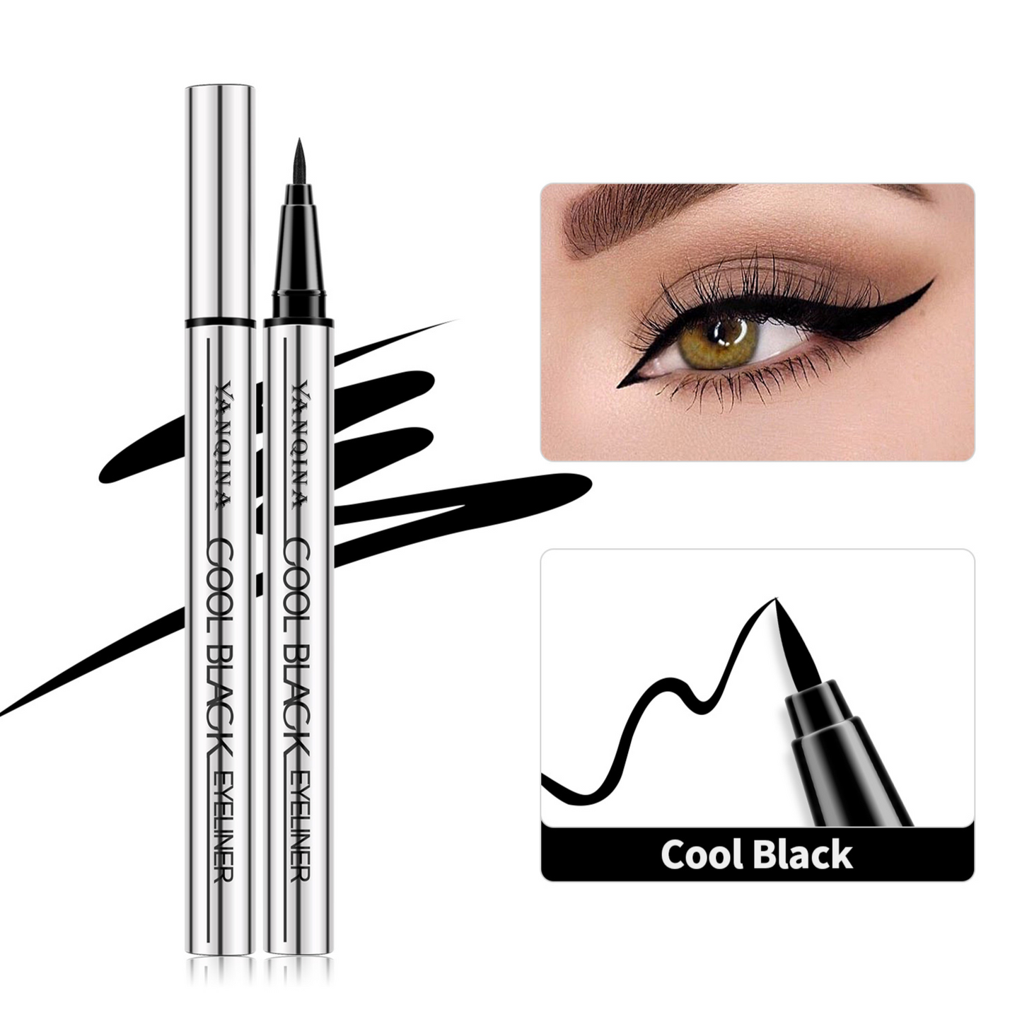 Quick-Dry Waterproof Liquid Eyeliner Pen
