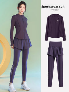 Dark Purple Two-Piece Set (Purple)