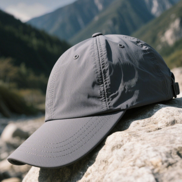 Quick-drying baseball cap for men, lightweight and breathable snapback cap