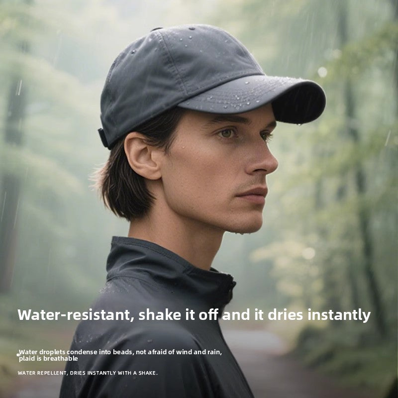 Quick-drying baseball cap for men, lightweight and breathable snapback cap