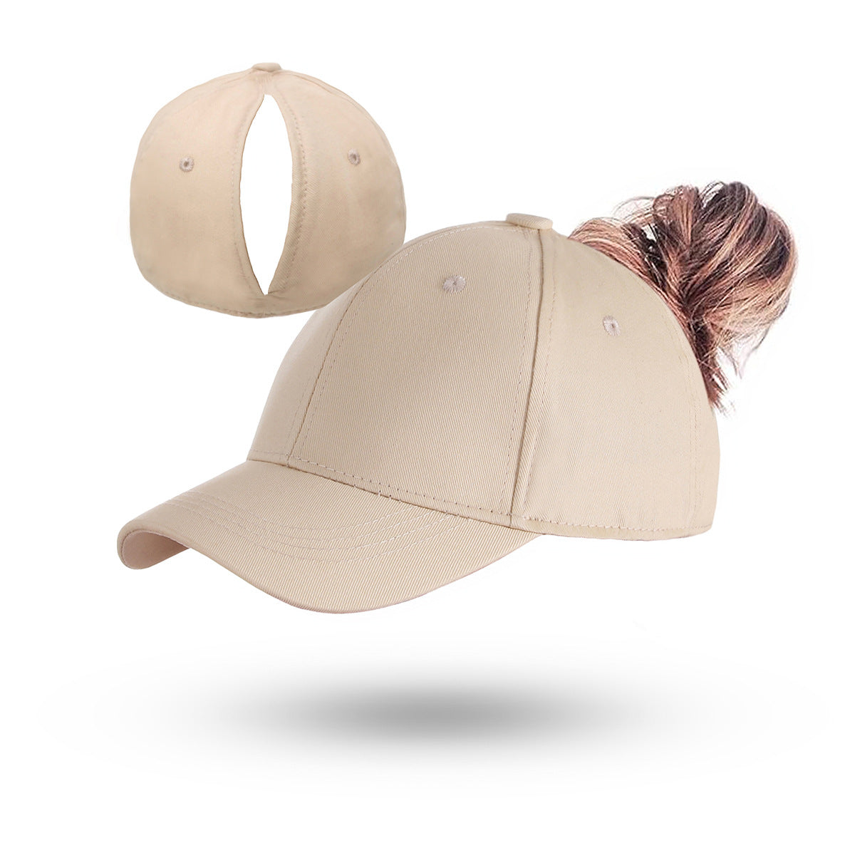 Quick-drying cap ponytail cap