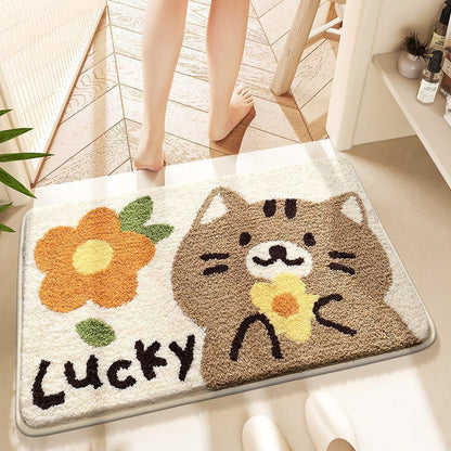 Quick-drying foot mat