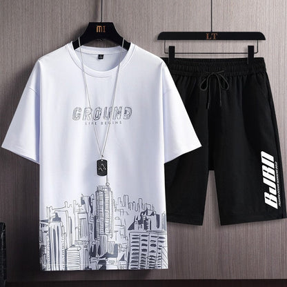 Quick-drying Ice Silk Gradient suit