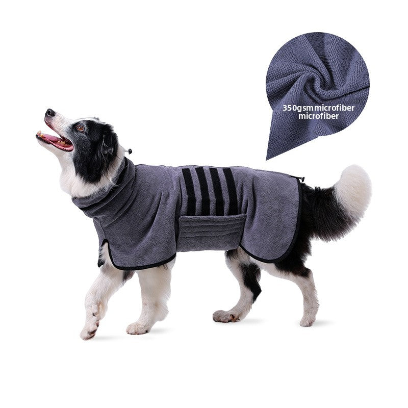quick-drying pet bathrobe
