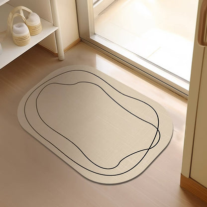Quick-drying toilet doormat and door mat carpet