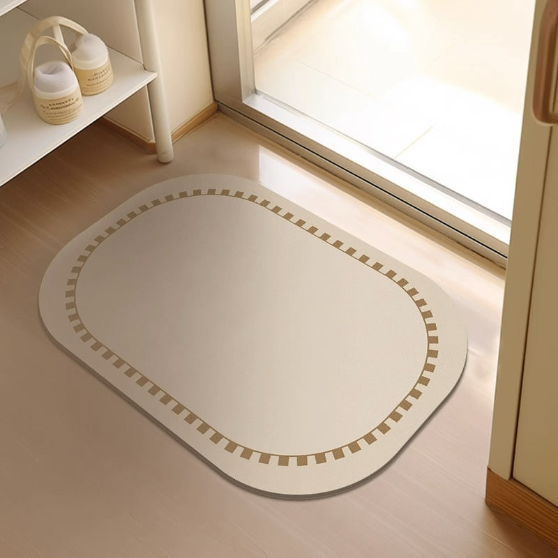 Quick-drying toilet doormat and door mat carpet