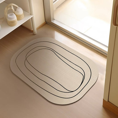 Quick-drying toilet doormat and door mat carpet