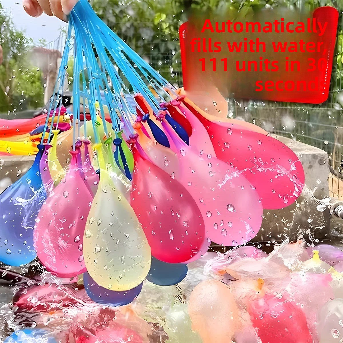 Quick Fill Water Balloons with Injection Nozzle