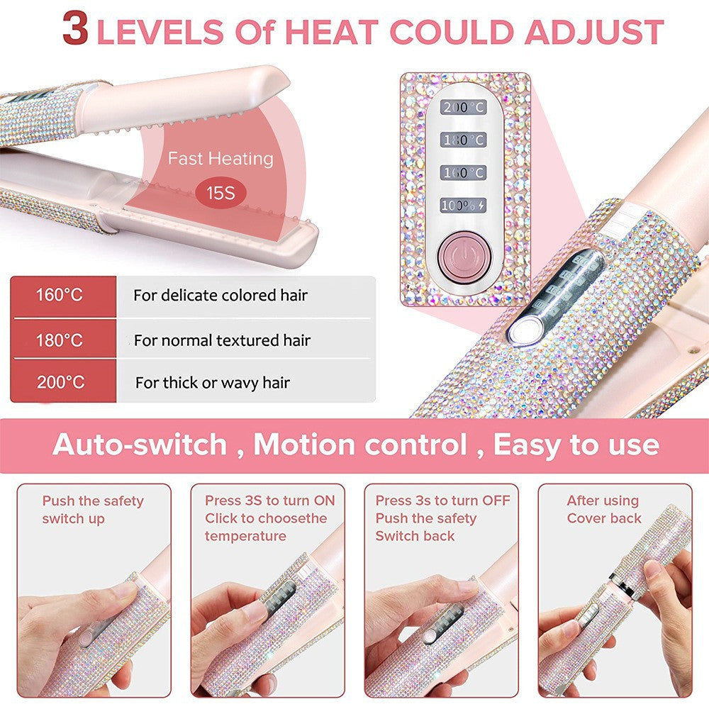 Quick heat and fast charging curling and straightening clips