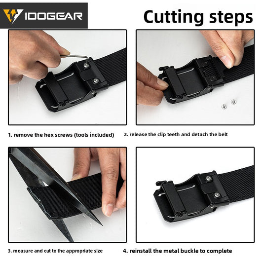 Quick Release Tactical Nylon Belt with Metal Buckle