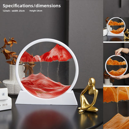 Quicksand Painting Glass Desktop Decoration
