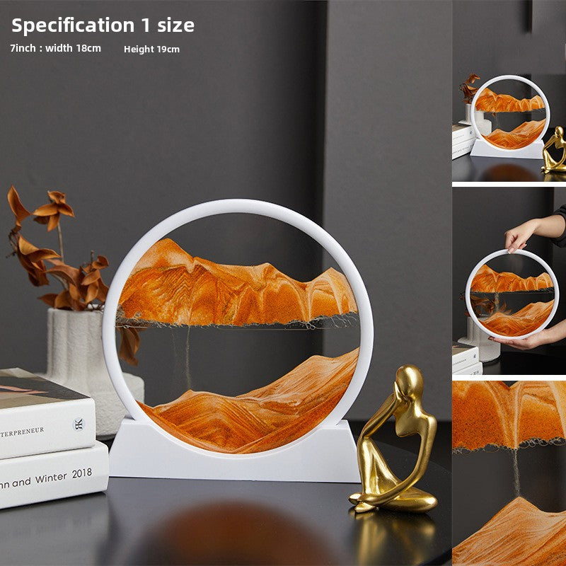 Quicksand Painting Glass Desktop Decoration
