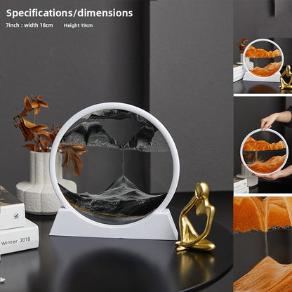 Quicksand Painting Glass Desktop Decoration
