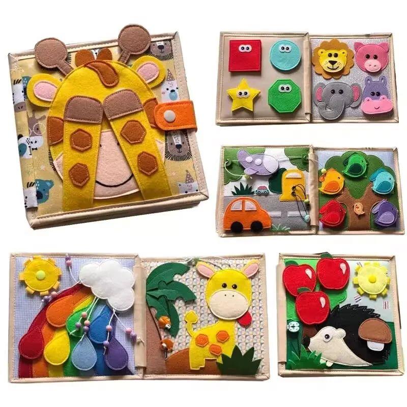 Quiet Book Montessori Baby Toys Felt Busy Book Kids
