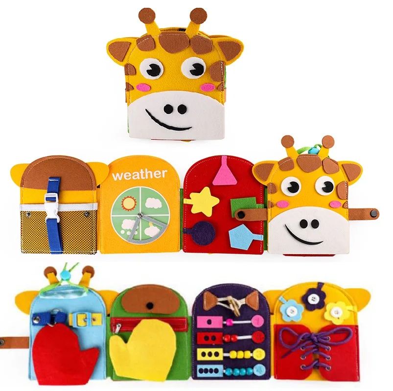 Quiet Book Montessori Baby Toys Felt Busy Book Kids