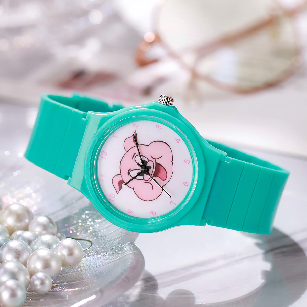 Quiet Exam Watch for Students - Waterproof Luminous Quartz Watch