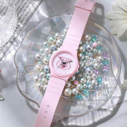 Quiet Exam Watch for Students - Waterproof Luminous Quartz Watch