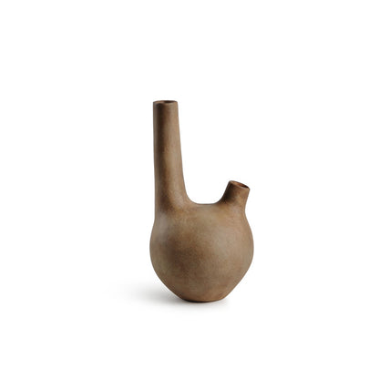 Quiet Style Ceramic Vase Ornaments Nordic Retro Art Flower Model Room Living Room Flower-arranging Soft Desktop Ornaments