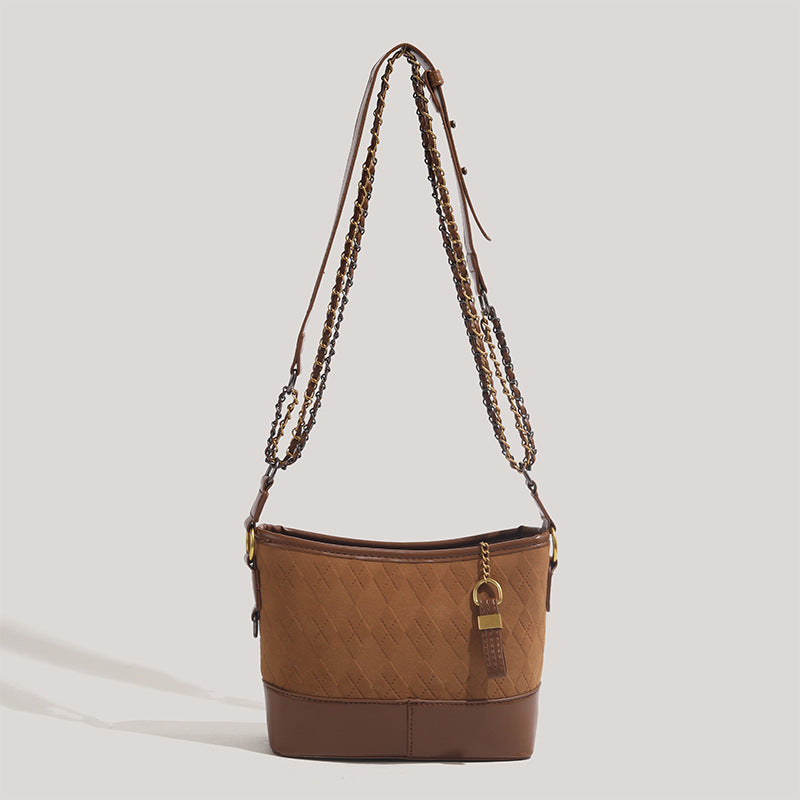 Quilted Chain Bucket Bag