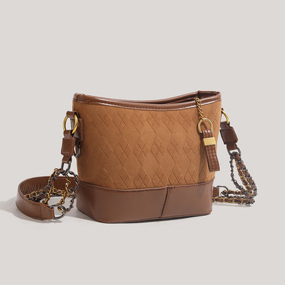 Quilted Chain Bucket Bag