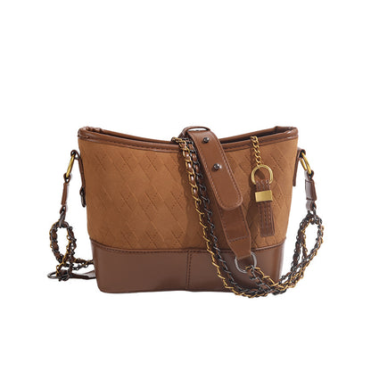 Quilted Chain Bucket Bag