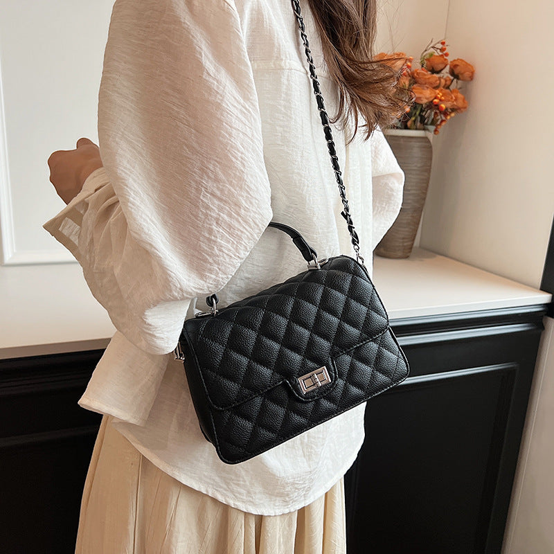 Quilted Chain Square Handbag
