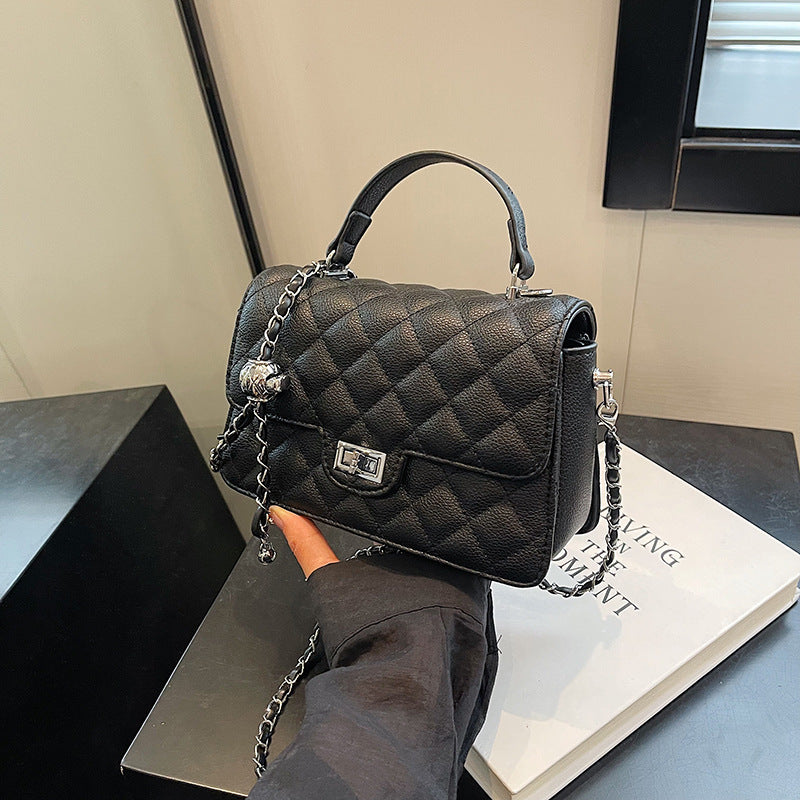 Quilted Chain Square Handbag