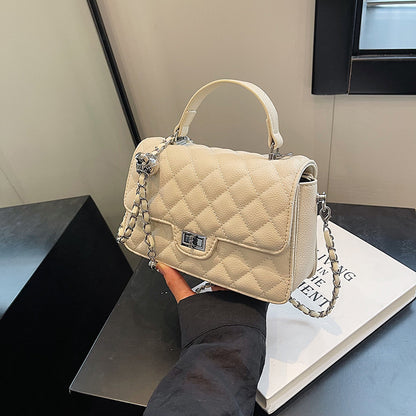 Quilted Chain Square Handbag