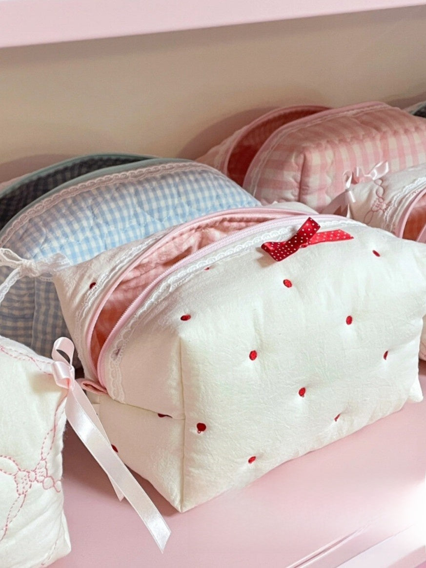 Quilted Cosmetic Storage Bag