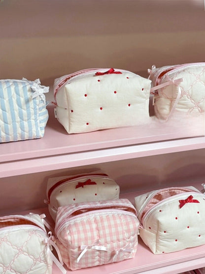 Quilted Cosmetic Storage Bag