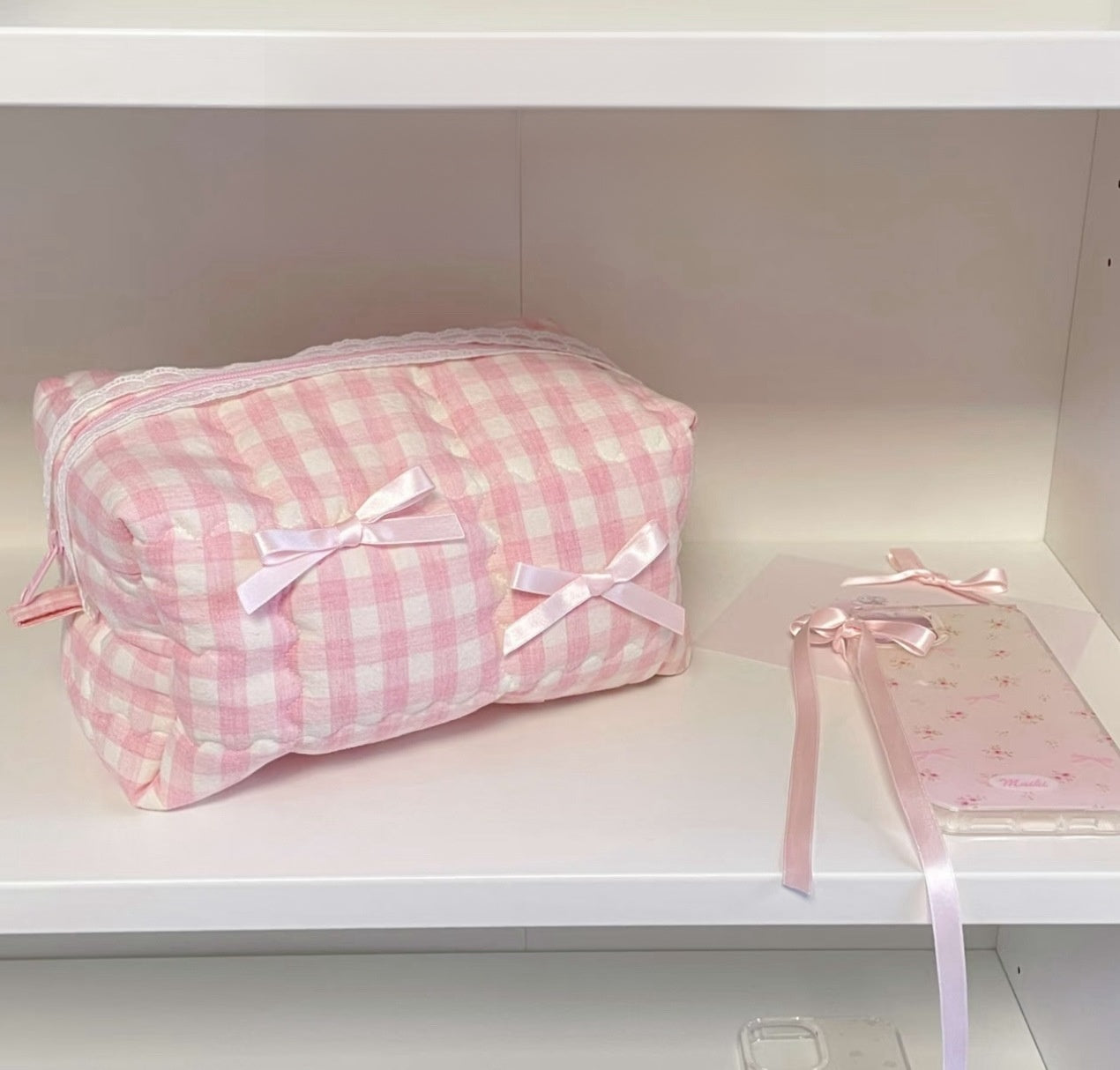 Quilted Cosmetic Storage Bag