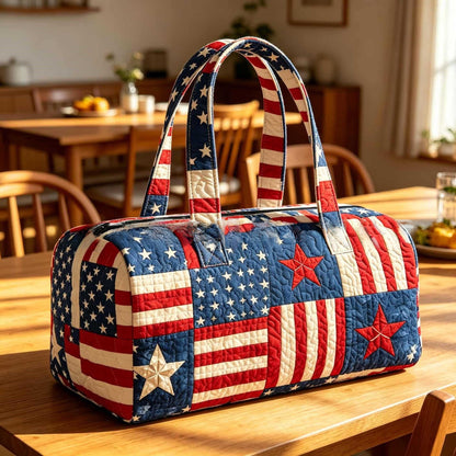 Quilted Cotton Travel Yoga Bag