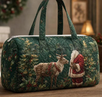 Quilted Cotton Travel Yoga Bag
