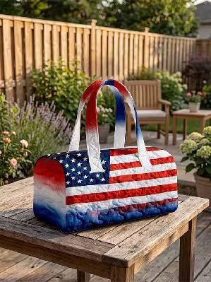 Quilted Cotton Travel Yoga Bag