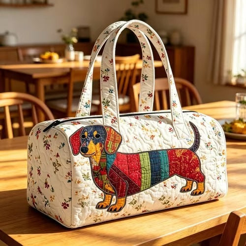 Quilted Cotton Travel Yoga Bag
