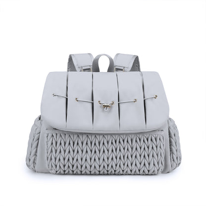 Quilted Insulated Diaper Bag with Adjustable Straps