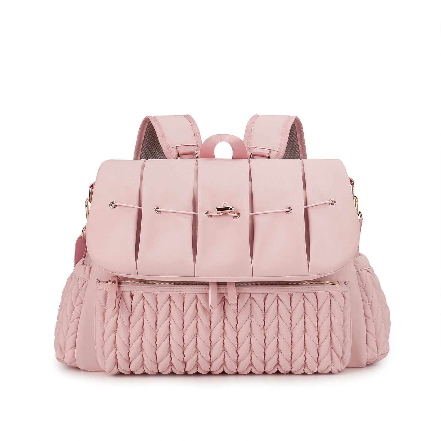 Quilted Insulated Diaper Bag with Adjustable Straps