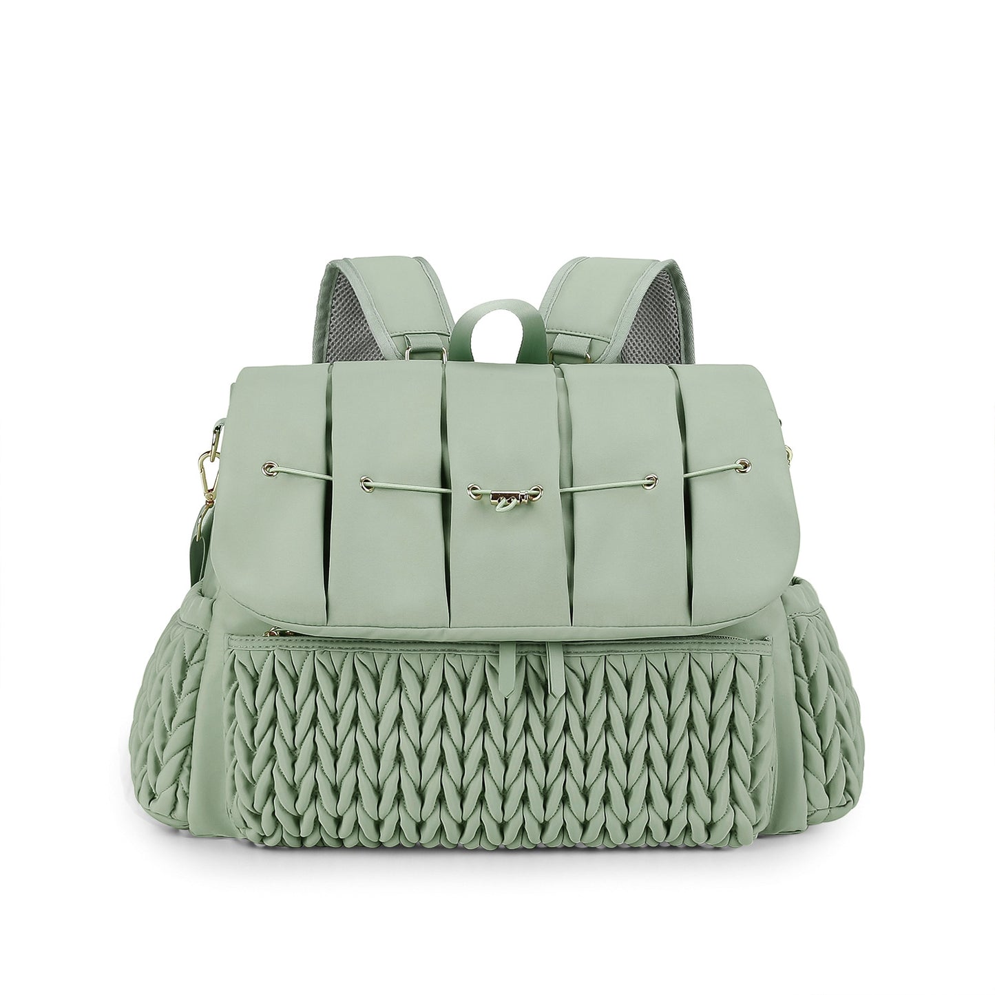 Quilted Insulated Diaper Bag with Shoulder Strap